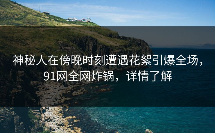 神秘人在傍晚时刻遭遇花絮引爆全场，91网全网炸锅，详情了解