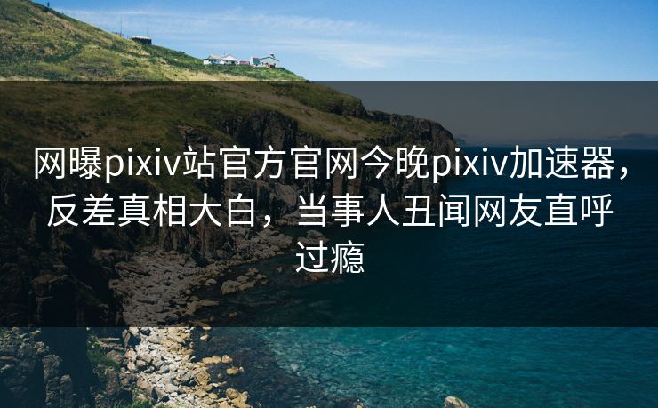 网曝pixiv站官方官网今晚pixiv加速器，反差真相大白，当事人丑闻网友直呼过瘾